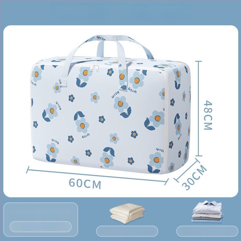 Költöztető táska nagy kapacitású ruhák és paplanok tárolására, cipzárral, por- és nedvességálló, kocka alakú, többfunkciós