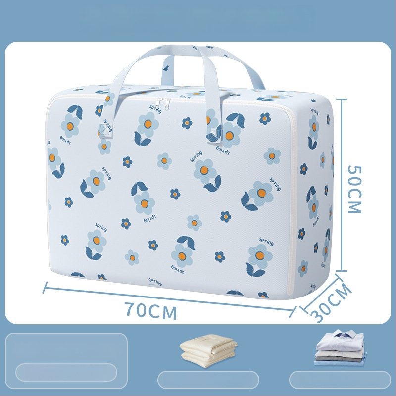 Költöztető táska nagy kapacitású ruhák és paplanok tárolására, cipzárral, por- és nedvességálló, kocka alakú, többfunkciós