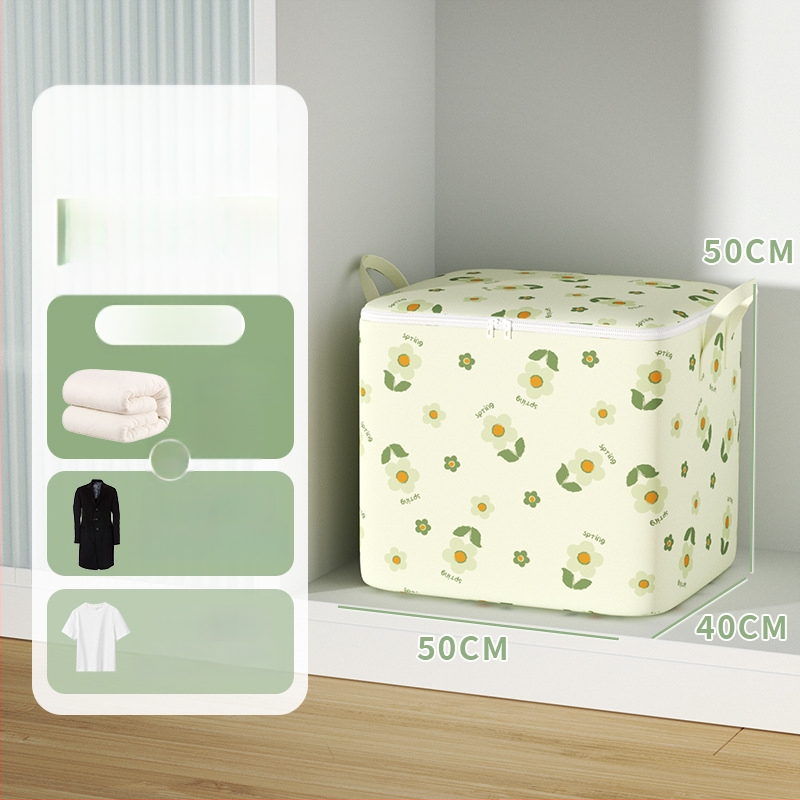 Költöztető táska nagy kapacitású ruhák és paplanok tárolására, cipzárral, por- és nedvességálló, kocka alakú, többfunkciós