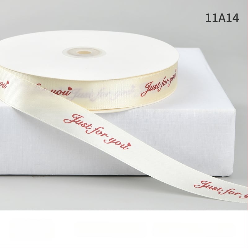 Jiahua σατέν κορδέλα με αγγλικούς χαρακτήρες για τη γιορτή του Αγίου Βαλεντίνου – περιτύλιξη δώρων, ανθοδέματα, DIY