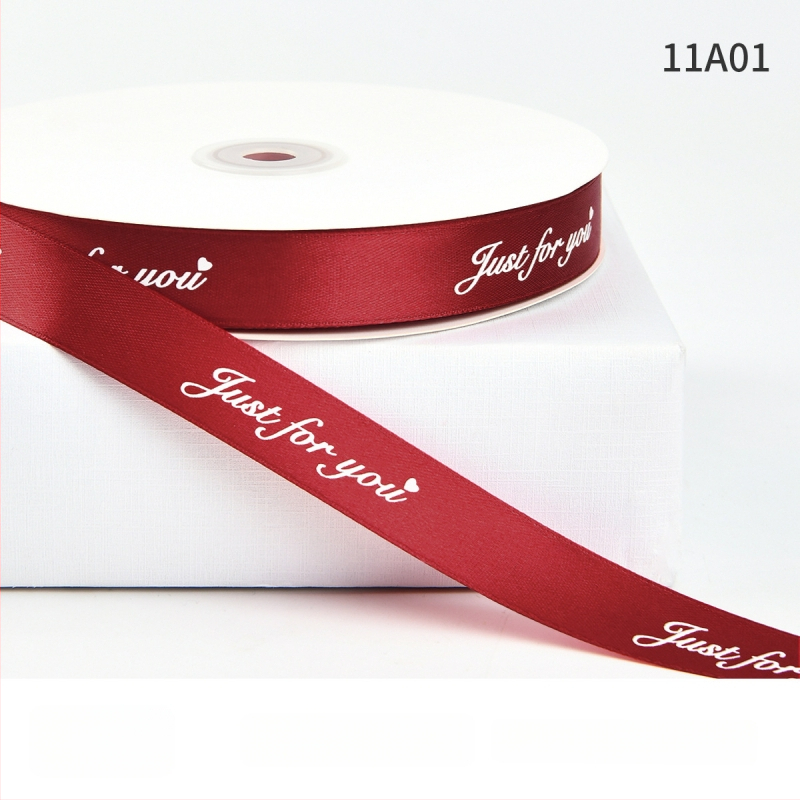 Jiahua σατέν κορδέλα με αγγλικούς χαρακτήρες για τη γιορτή του Αγίου Βαλεντίνου – περιτύλιξη δώρων, ανθοδέματα, DIY