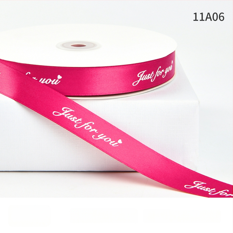 Jiahua σατέν κορδέλα με αγγλικούς χαρακτήρες για τη γιορτή του Αγίου Βαλεντίνου – περιτύλιξη δώρων, ανθοδέματα, DIY