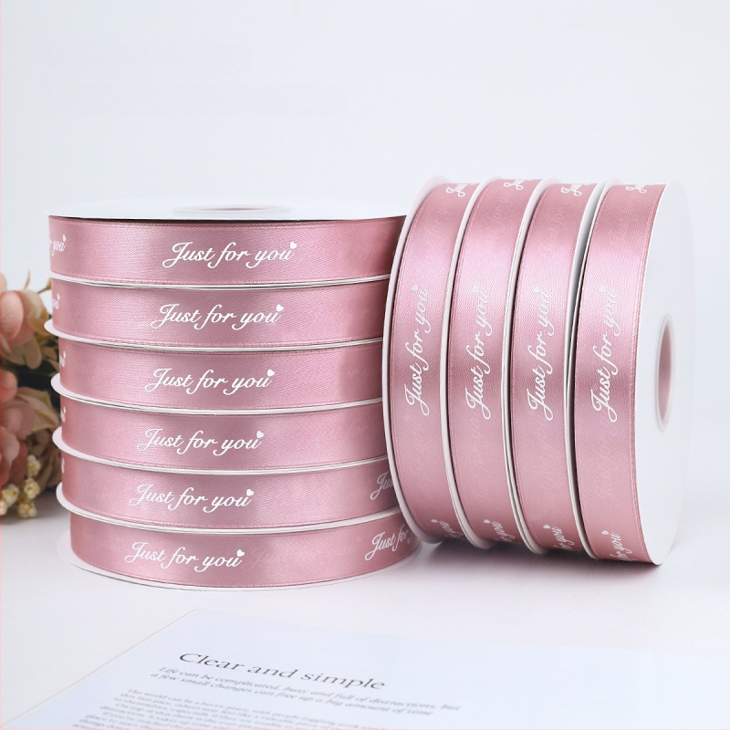 Jiahua σατέν κορδέλα με αγγλικούς χαρακτήρες για τη γιορτή του Αγίου Βαλεντίνου – περιτύλιξη δώρων, ανθοδέματα, DIY