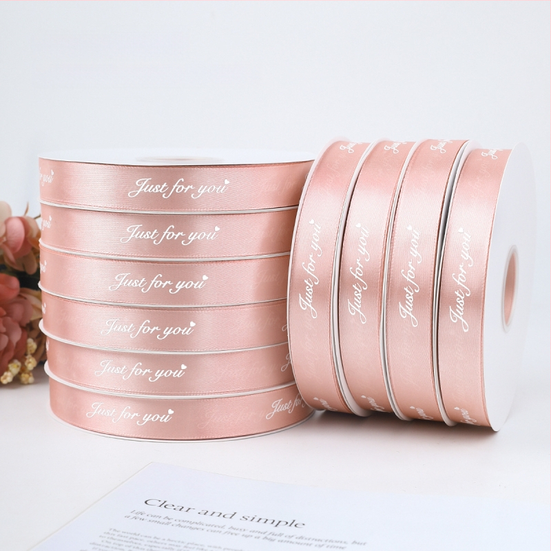 Jiahua σατέν κορδέλα με αγγλικούς χαρακτήρες για τη γιορτή του Αγίου Βαλεντίνου – περιτύλιξη δώρων, ανθοδέματα, DIY