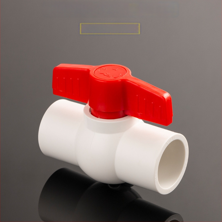 Plastový vodovodný ventil, závitové pripojenie, guľový ventil, priamy tok, model 3201, hygienická kategória