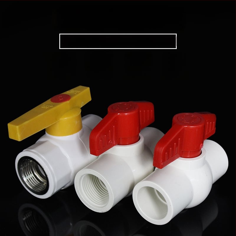 Plastový vodovodný ventil, závitové pripojenie, guľový ventil, priamy tok, model 3201, hygienická kategória