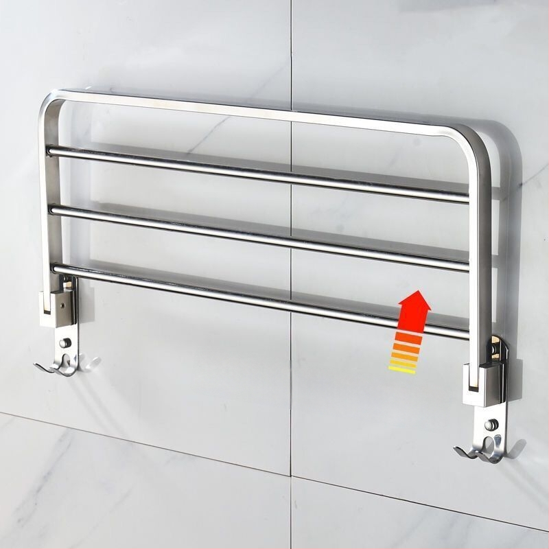 Rozsdamentes acél falra szerelhető törölközőtartó – egy soros fürdőszobai rendező, két darabos készlet, CE tanúsítvány