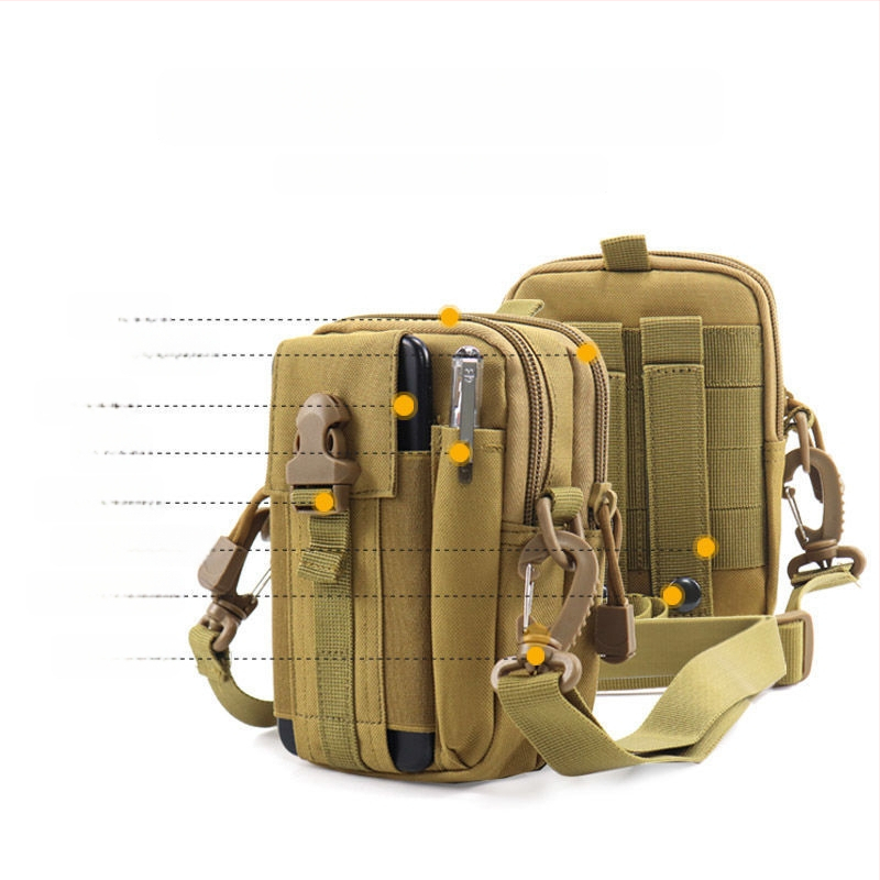 Geantă talie tactică pentru telefon, multifuncțională, din pânză Oxford, pentru ciclism