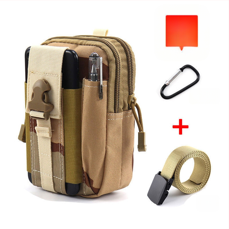 Geantă talie tactică pentru telefon, multifuncțională, din pânză Oxford, pentru ciclism