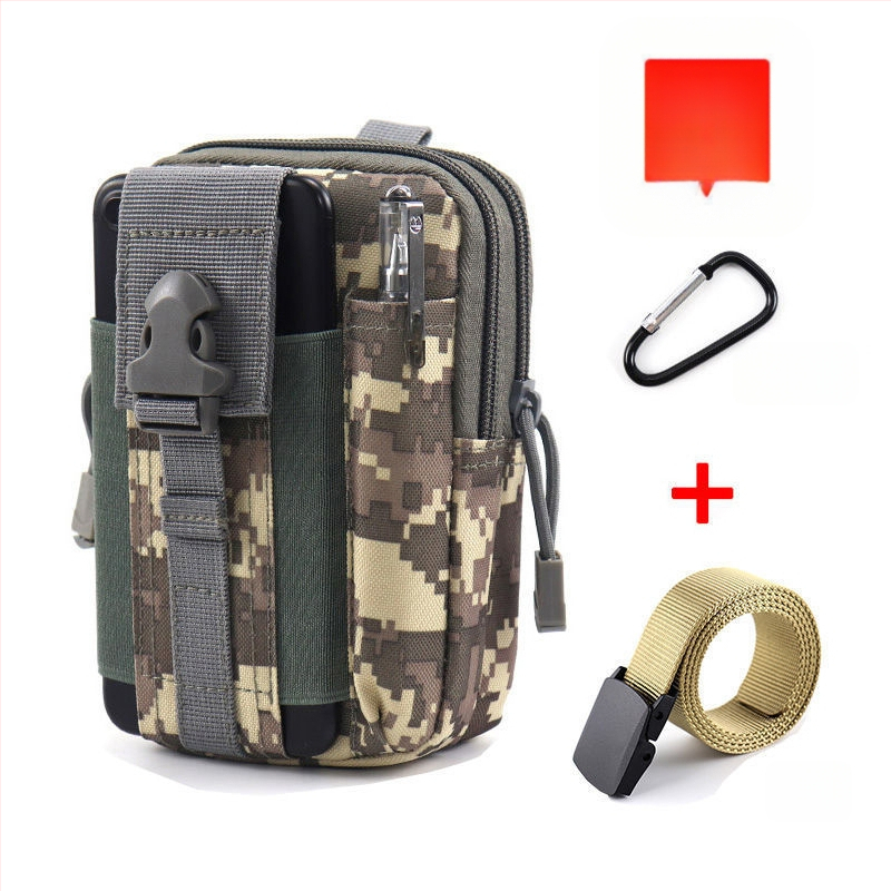 Geantă talie tactică pentru telefon, multifuncțională, din pânză Oxford, pentru ciclism