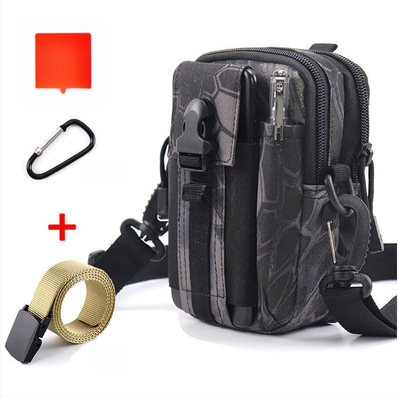 Geantă talie tactică pentru telefon, multifuncțională, din pânză Oxford, pentru ciclism