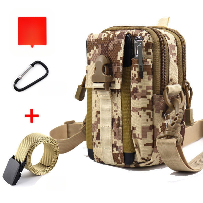 Geantă talie tactică pentru telefon, multifuncțională, din pânză Oxford, pentru ciclism