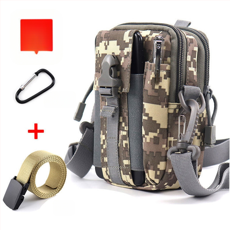 Geantă talie tactică pentru telefon, multifuncțională, din pânză Oxford, pentru ciclism