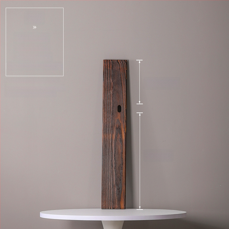 Természetes tömörfa vízfolyásos dekoráció halastóhoz és kertészeti tájhoz; kézzel készített keresztgerenda, karbonizált fa táblával