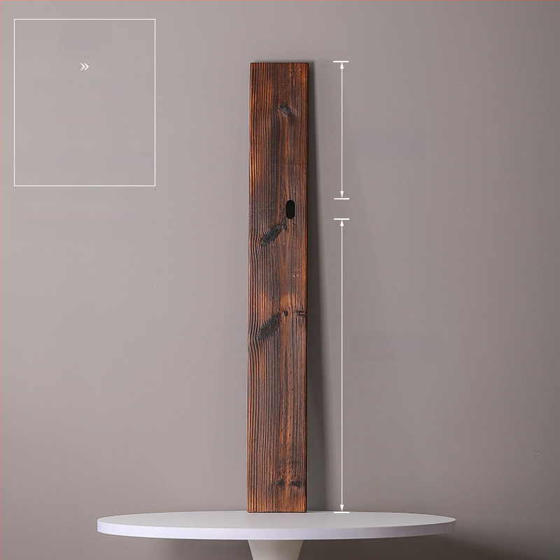 Természetes tömörfa vízfolyásos dekoráció halastóhoz és kertészeti tájhoz; kézzel készített keresztgerenda, karbonizált fa táblával