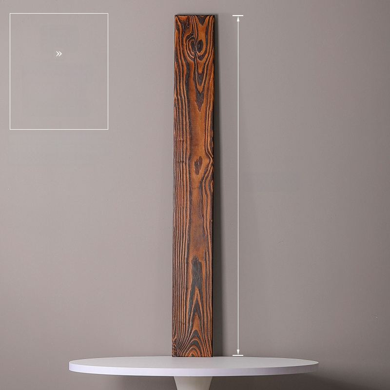 Természetes tömörfa vízfolyásos dekoráció halastóhoz és kertészeti tájhoz; kézzel készített keresztgerenda, karbonizált fa táblával