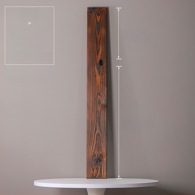 Természetes tömörfa vízfolyásos dekoráció halastóhoz és kertészeti tájhoz; kézzel készített keresztgerenda, karbonizált fa táblával