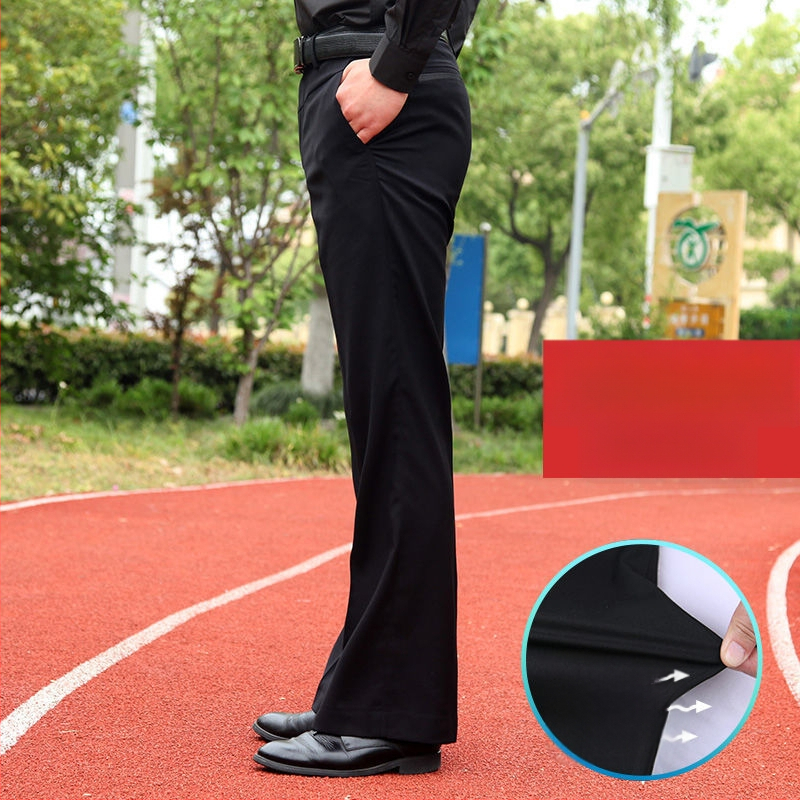 Αντρικά παντελόνια με ίσιο κόψιμο, άνετη φαρδιά γραμμή, υψηλό μέση, μικροελαστικότητα, ύφασμα από μπαμπού και μετάξι