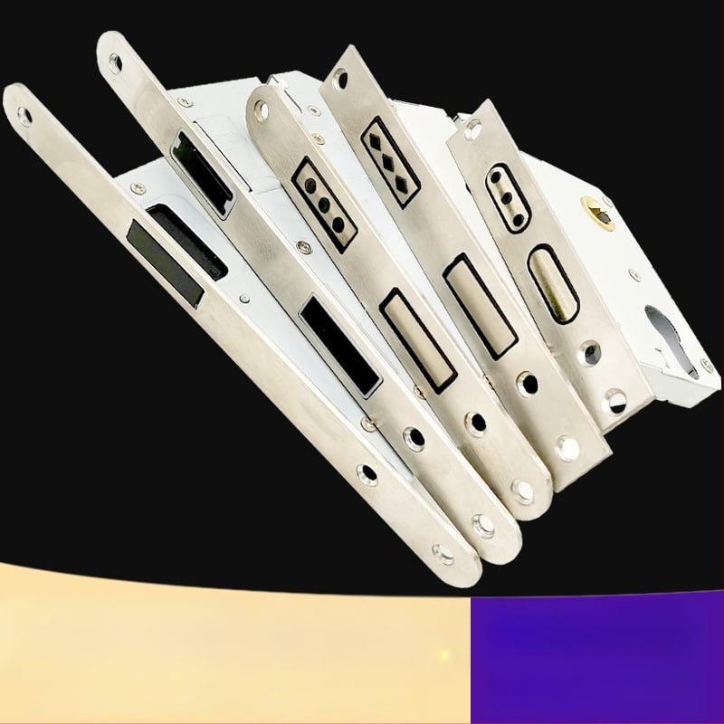 Zártest beltéri ajtóhoz | Modell 505872 Magnetic sorozat | Rozsdamentes acél panel | Modern minimalista stílus