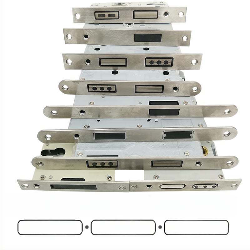 Zártest beltéri ajtóhoz | Modell 505872 Magnetic sorozat | Rozsdamentes acél panel | Modern minimalista stílus