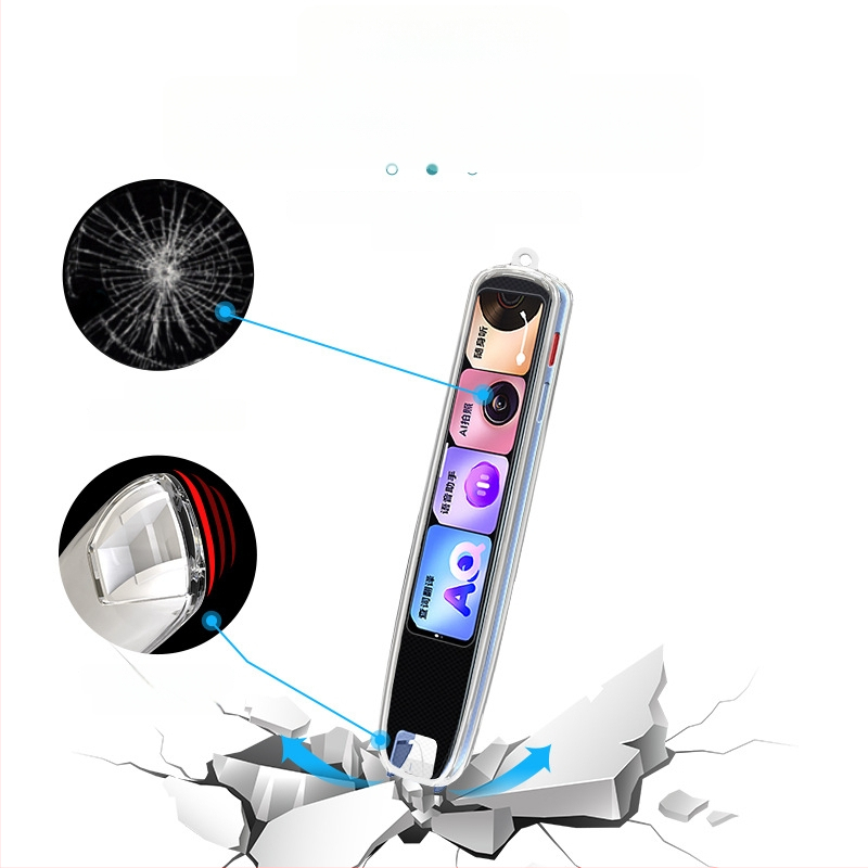 Xuanyue Διαφανές κάλυμμα στυλό από TPU, βαμμένο, για Youdao S7 Pro Smart Translation Pen – ανθεκτικό στη φθορά, με δυνατότητα προσαρμογής