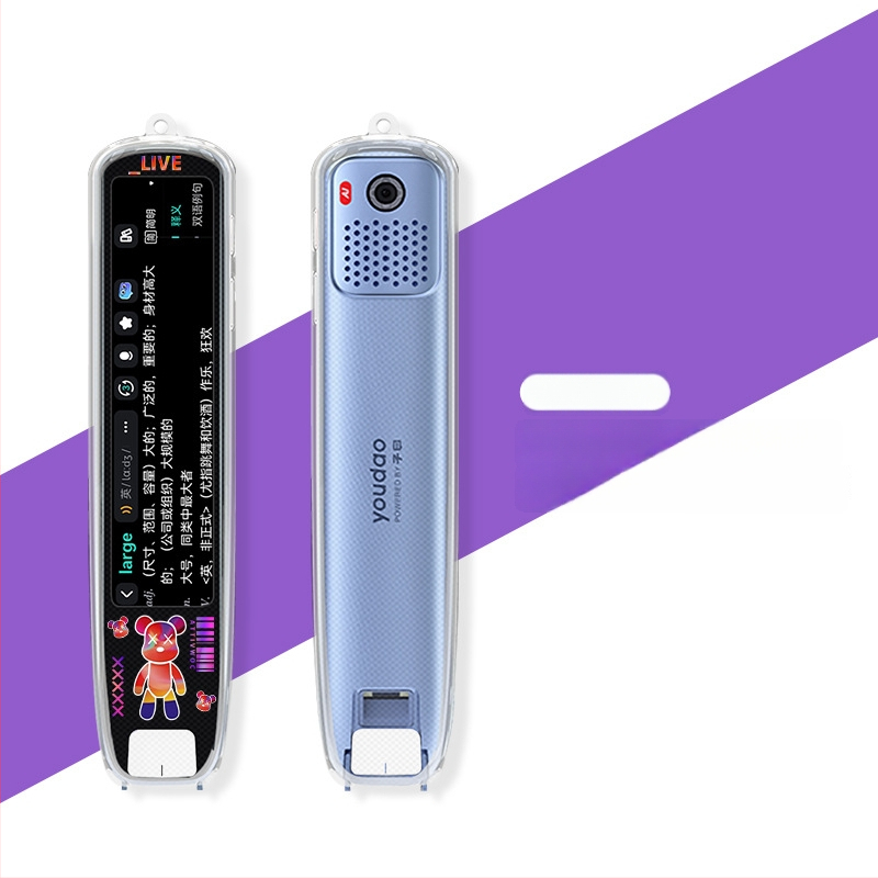 Xuanyue Διαφανές κάλυμμα στυλό από TPU, βαμμένο, για Youdao S7 Pro Smart Translation Pen – ανθεκτικό στη φθορά, με δυνατότητα προσαρμογής