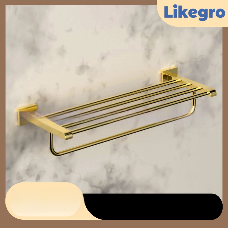 Alumínium ötvözetű fürdőtörölközőtartó, falra szerelhető fürdőszobai tároló készlet Lanke-tól — megfizethető luxus, 2–6 darabos készletek