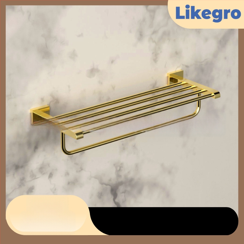 Alumínium ötvözetű fürdőtörölközőtartó, falra szerelhető fürdőszobai tároló készlet Lanke-tól — megfizethető luxus, 2–6 darabos készletek