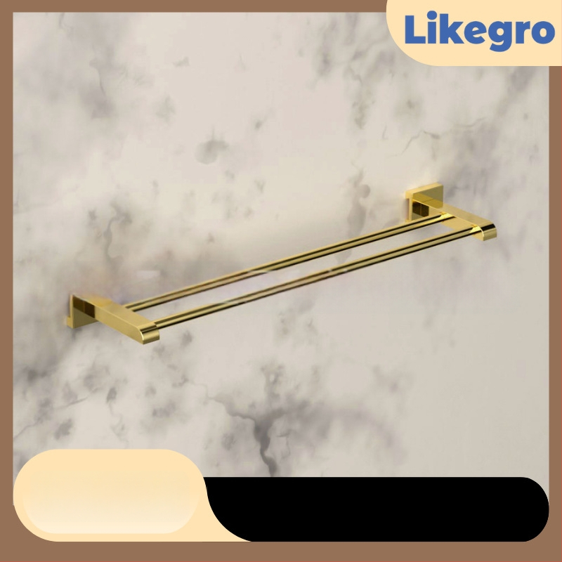 Alumínium ötvözetű fürdőtörölközőtartó, falra szerelhető fürdőszobai tároló készlet Lanke-tól — megfizethető luxus, 2–6 darabos készletek