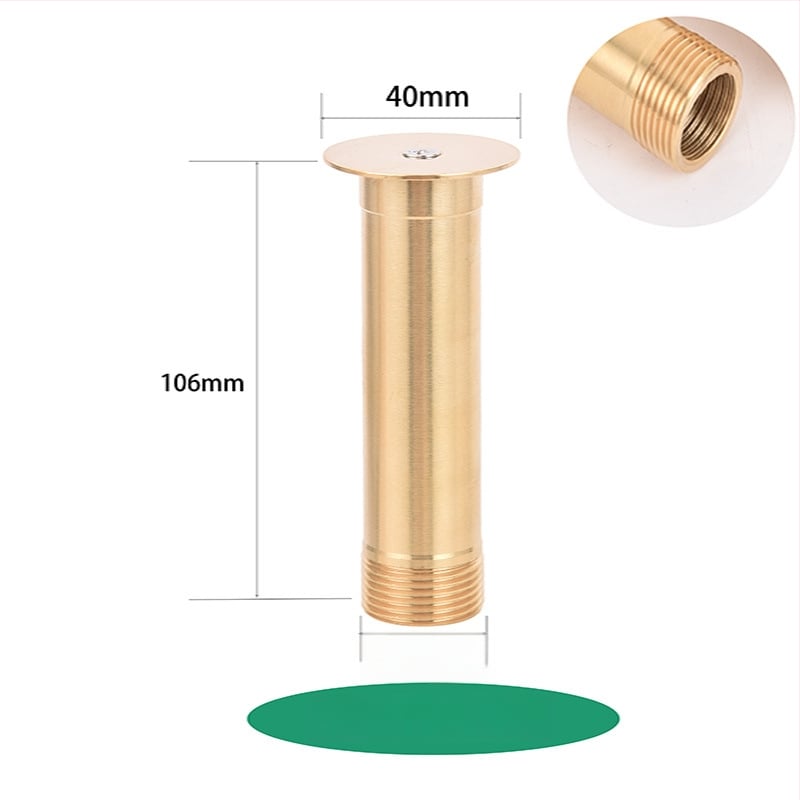 Cap de sprinkler pentru fântână – Hemisferă de ciupercă reglabilă, din cupru și oțel inox, jet pe perete, pentru grădină și peisaj (Cod 0200)