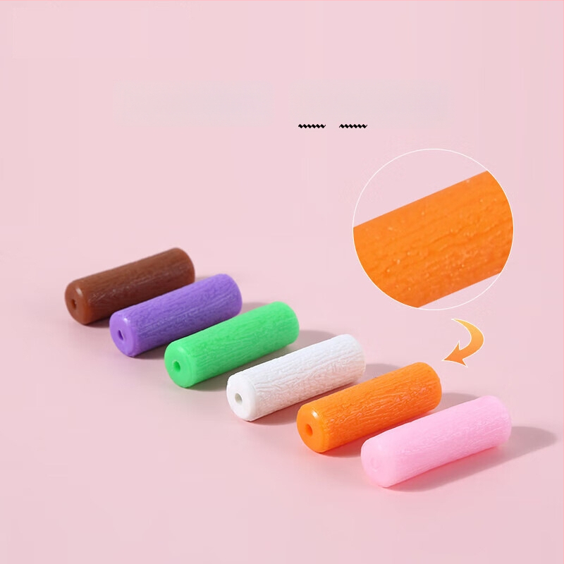 Ορθοδοντική κενή λαβή-δαγκώστρα από σιλικόνη, για ενήλικες, φρουτώδες άρωμα, συσκευασία 1000 τεμάχια