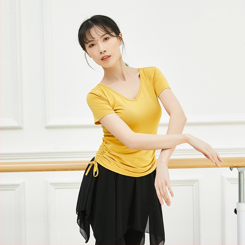 Női modern tánc felső, edzőblúz, modal viszkóz anyag, latin és etnikus táncokra