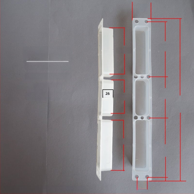Andamia B05 zártest, rozsdamentes acél, modern minimalist stílus, biztonsági ajtókhoz, faajtókhoz és villa kapukhoz