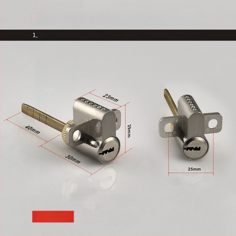 Beltéri fa ajtóhoz való záróhenger — anyag: cink- és alumínium ötvözet, tömeg 0,2 kg, stílus: modern minimalizmus
