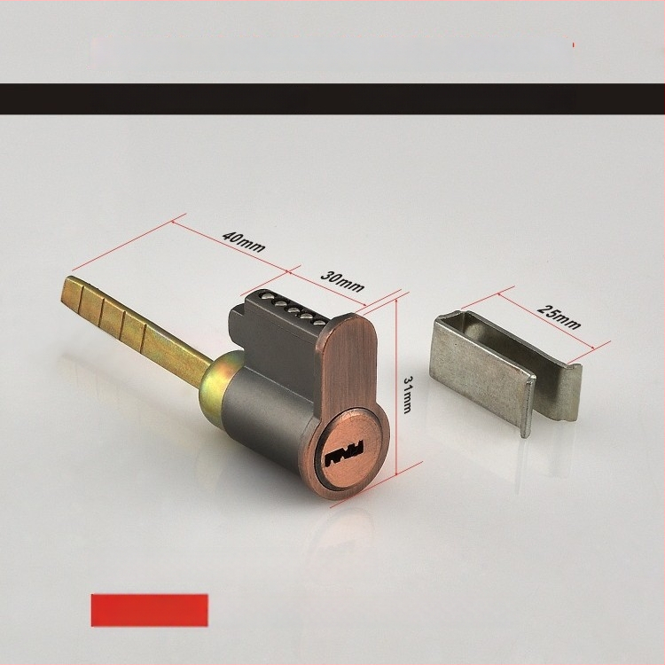 Beltéri fa ajtóhoz való záróhenger — anyag: cink- és alumínium ötvözet, tömeg 0,2 kg, stílus: modern minimalizmus
