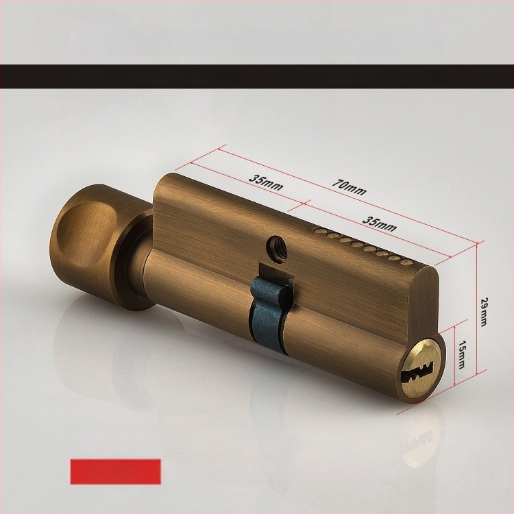 Beltéri fa ajtóhoz való záróhenger — anyag: cink- és alumínium ötvözet, tömeg 0,2 kg, stílus: modern minimalizmus