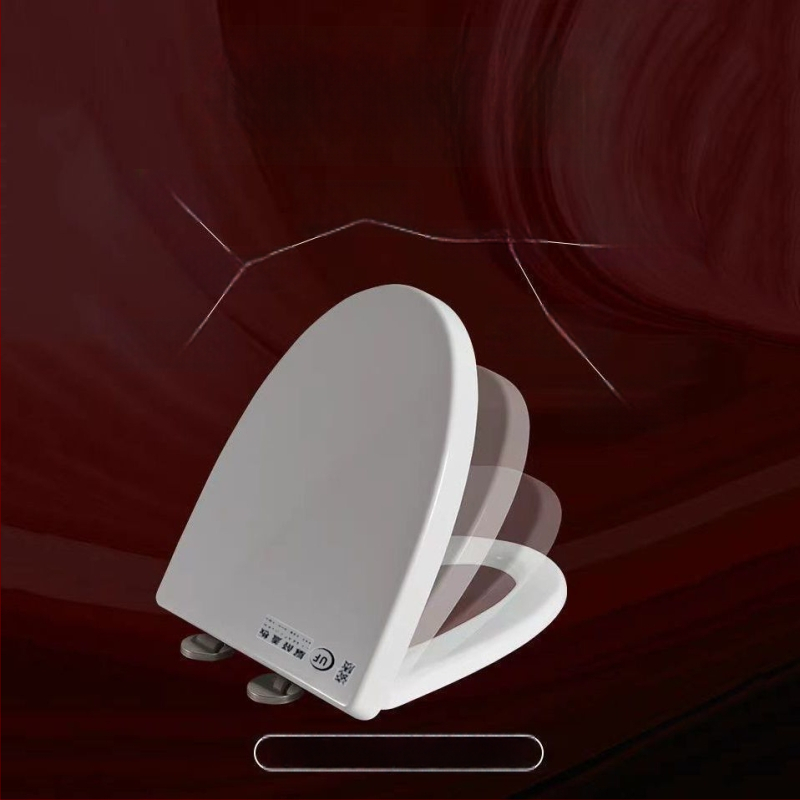 WC-ülőke, vastagított urea-formaldehid, lágyzár, műanyag, modell A12, furattáv 7-22 mm