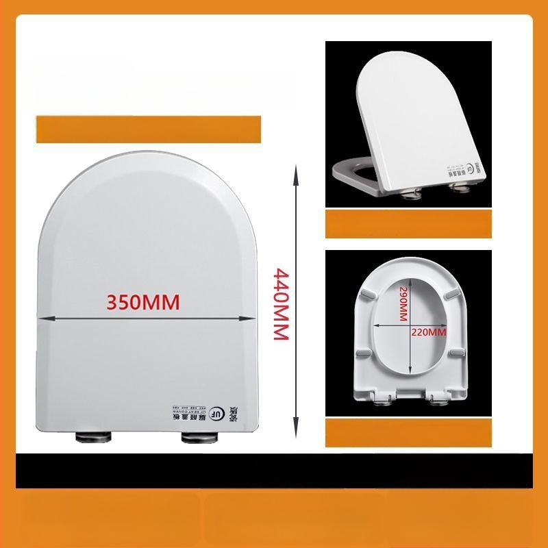 WC-ülőke, vastagított urea-formaldehid, lágyzár, műanyag, modell A12, furattáv 7-22 mm