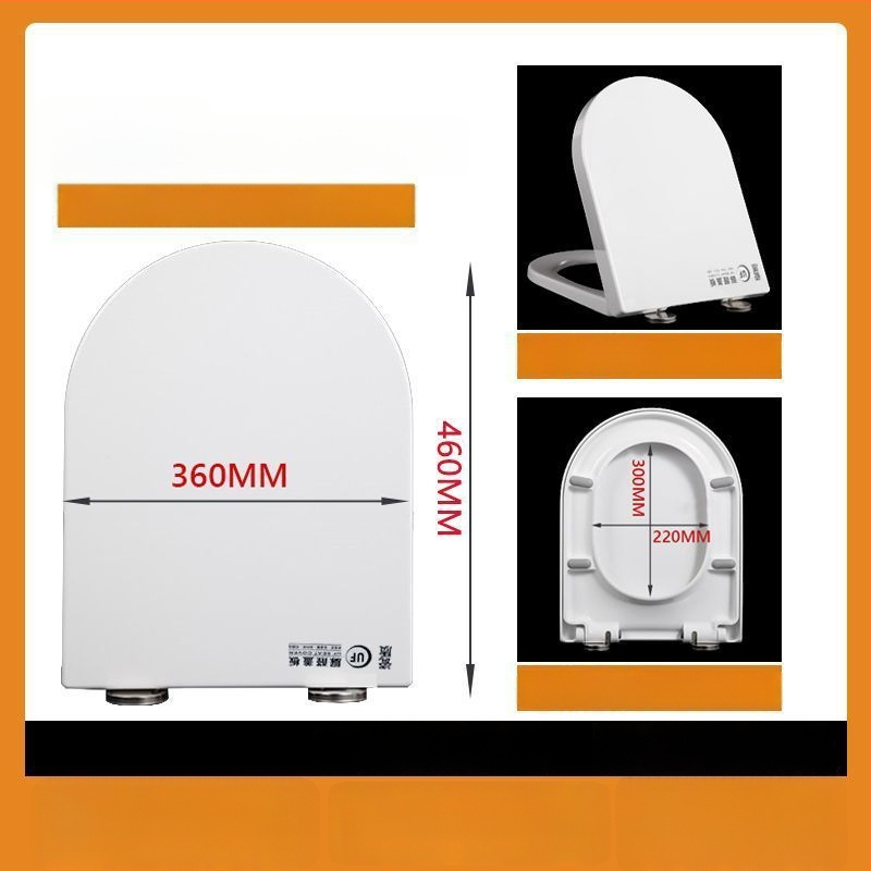 WC-ülőke, vastagított urea-formaldehid, lágyzár, műanyag, modell A12, furattáv 7-22 mm