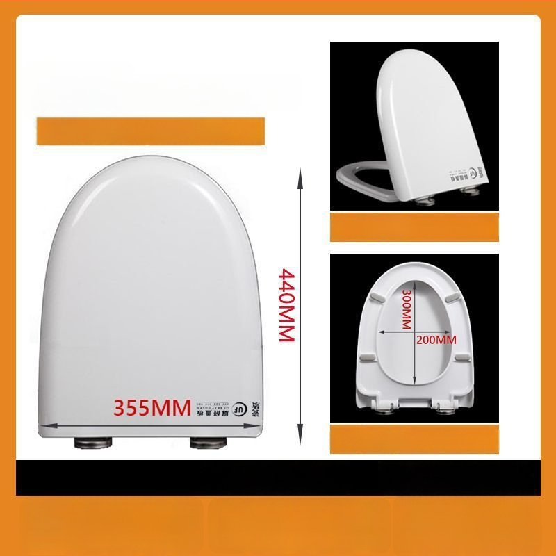 WC-ülőke, vastagított urea-formaldehid, lágyzár, műanyag, modell A12, furattáv 7-22 mm