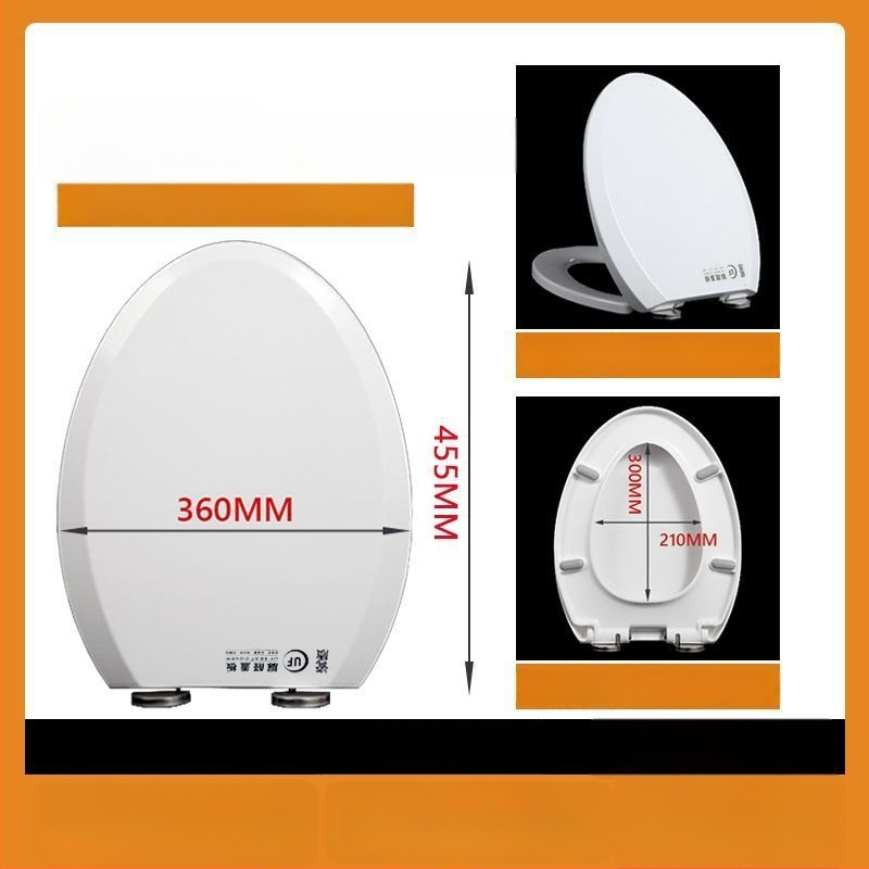 WC-ülőke, vastagított urea-formaldehid, lágyzár, műanyag, modell A12, furattáv 7-22 mm