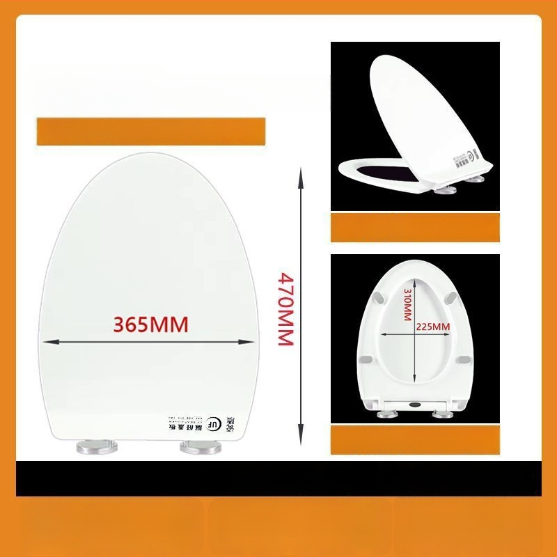 WC-ülőke, vastagított urea-formaldehid, lágyzár, műanyag, modell A12, furattáv 7-22 mm