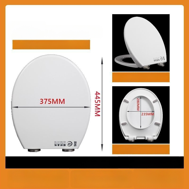WC-ülőke, vastagított urea-formaldehid, lágyzár, műanyag, modell A12, furattáv 7-22 mm