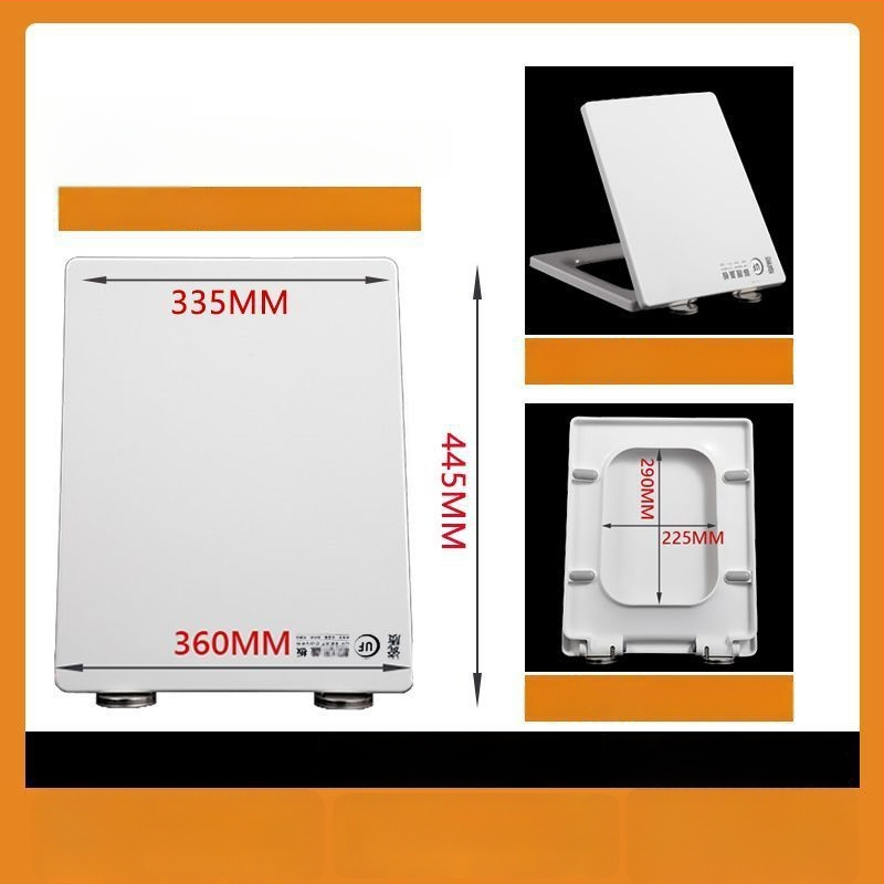 WC-ülőke, vastagított urea-formaldehid, lágyzár, műanyag, modell A12, furattáv 7-22 mm