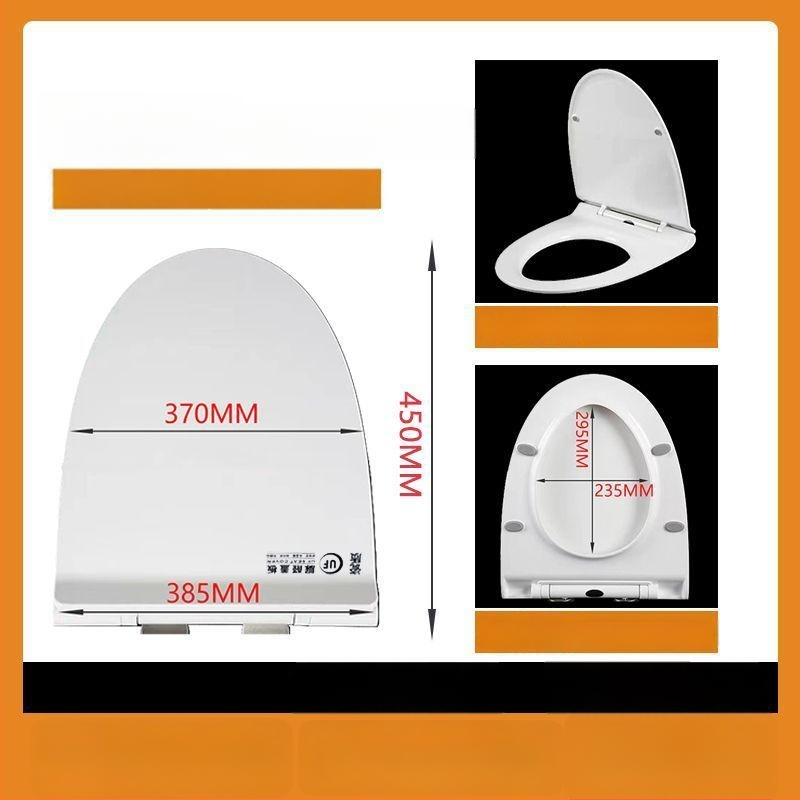 WC-ülőke, vastagított urea-formaldehid, lágyzár, műanyag, modell A12, furattáv 7-22 mm
