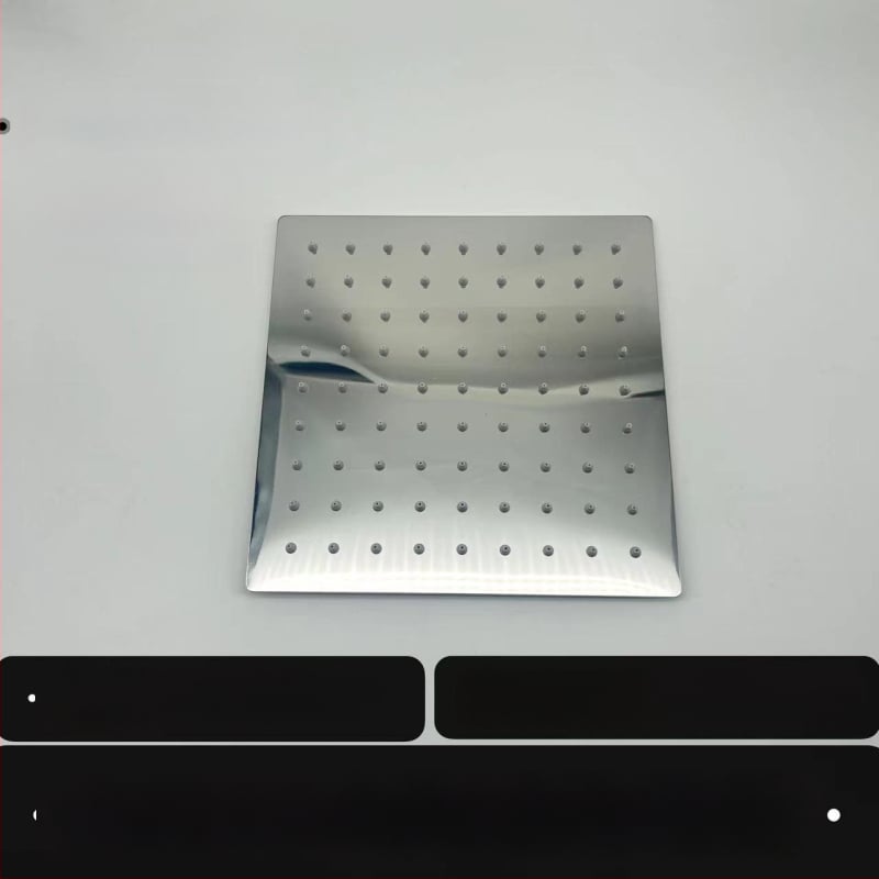 Horná dažďová sprchová hlavica – 304 oceľ nerez, Top spray, dažďová funkcia, štvorcový univerzálny závit