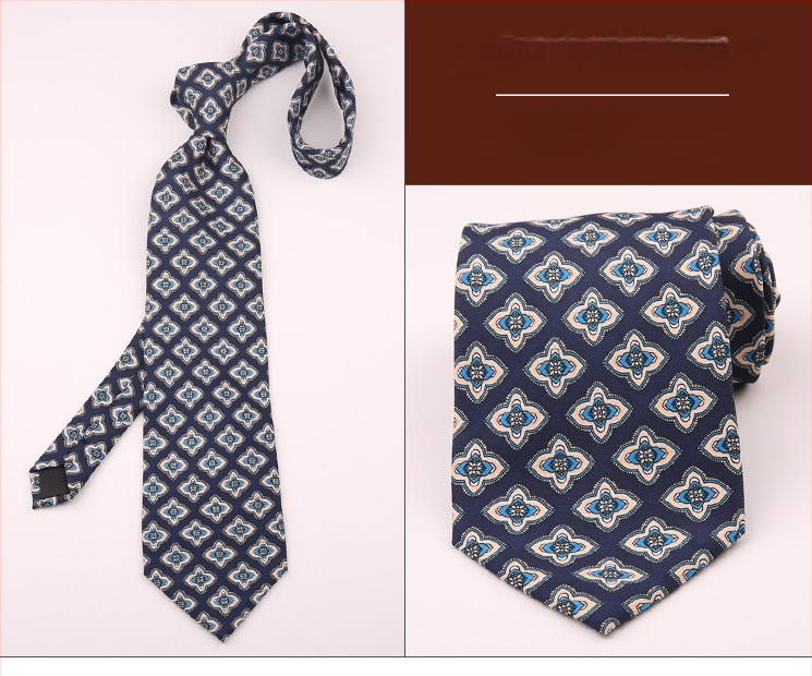 Ανδρική ρετρό γραβάτα με εκτύπωση και γεωμετρικό σχέδιο, ύφασμα πολυεστερικών ινών, μοτίβο κουκίδων, τεχνική εκτύπωσης, κατάλληλη για επαγγελματικό ντύσιμο