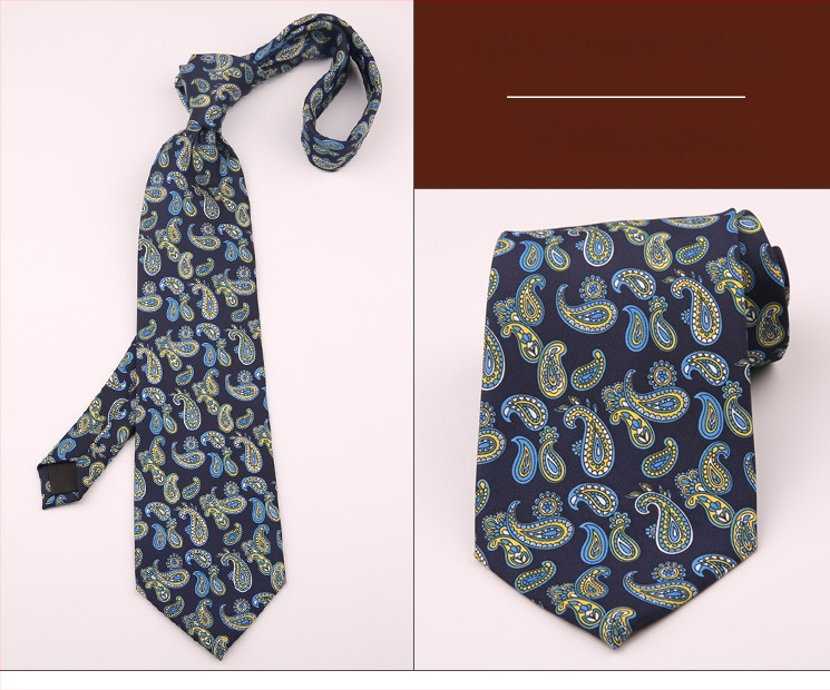 Ανδρική ρετρό γραβάτα με εκτύπωση και γεωμετρικό σχέδιο, ύφασμα πολυεστερικών ινών, μοτίβο κουκίδων, τεχνική εκτύπωσης, κατάλληλη για επαγγελματικό ντύσιμο