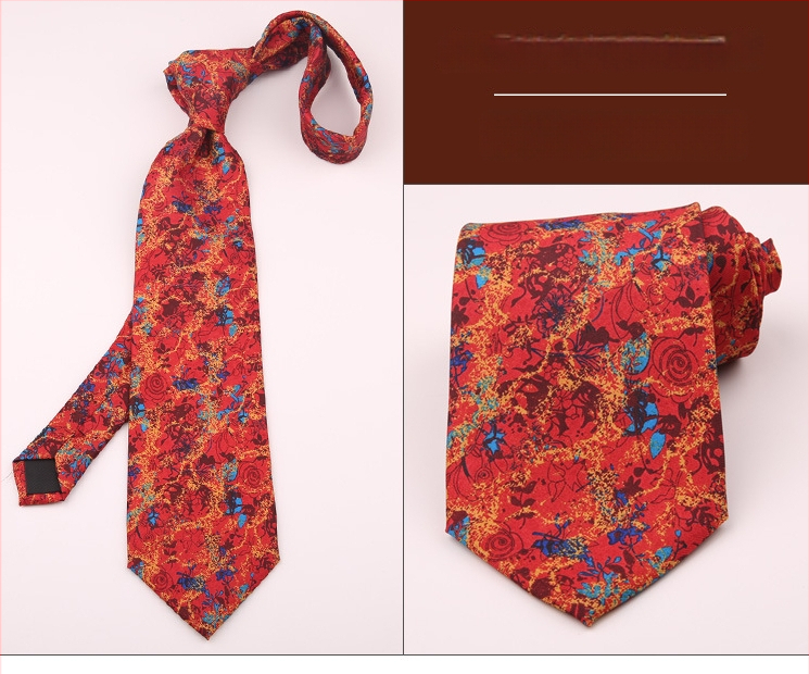 Ανδρική ρετρό γραβάτα με εκτύπωση και γεωμετρικό σχέδιο, ύφασμα πολυεστερικών ινών, μοτίβο κουκίδων, τεχνική εκτύπωσης, κατάλληλη για επαγγελματικό ντύσιμο