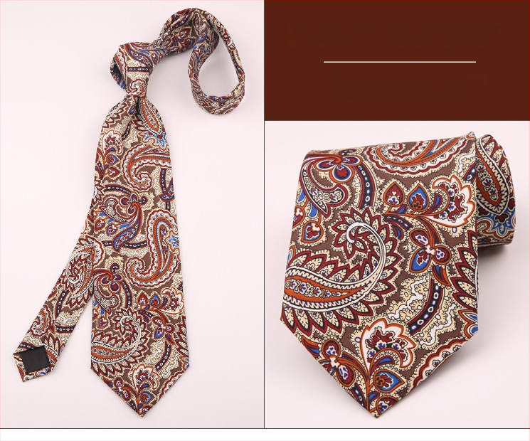 Ανδρική ρετρό γραβάτα με εκτύπωση και γεωμετρικό σχέδιο, ύφασμα πολυεστερικών ινών, μοτίβο κουκίδων, τεχνική εκτύπωσης, κατάλληλη για επαγγελματικό ντύσιμο